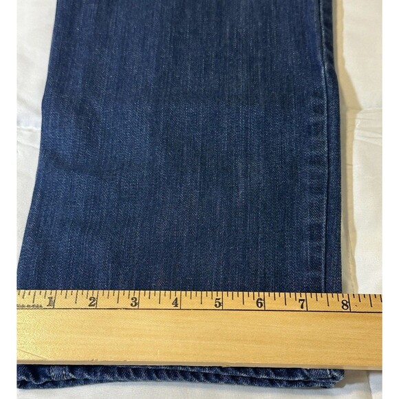 J. Jill Denim Womens Jeans Size 12 High Rise Straight Leg Blue Dark Wash - Picture 11 of 12